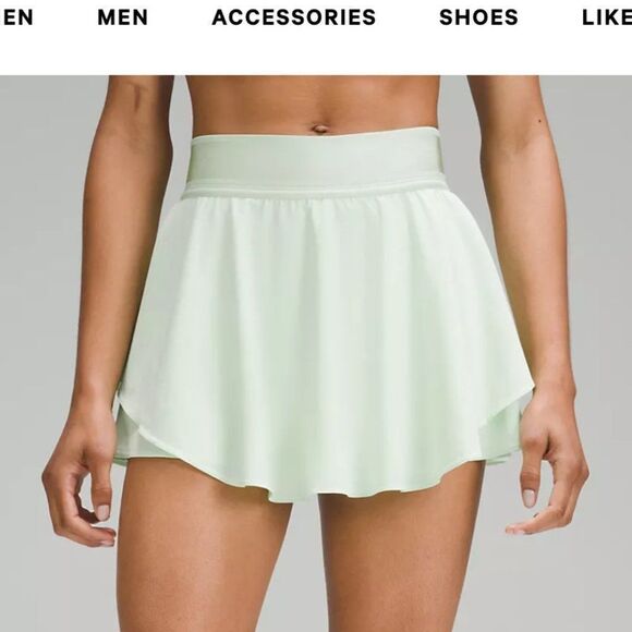 Lululemon Court Rival High Rise REGULAR LENGTH Tennis Skirt Kohlrabi Green 4 NWT - Picture 8 of 10